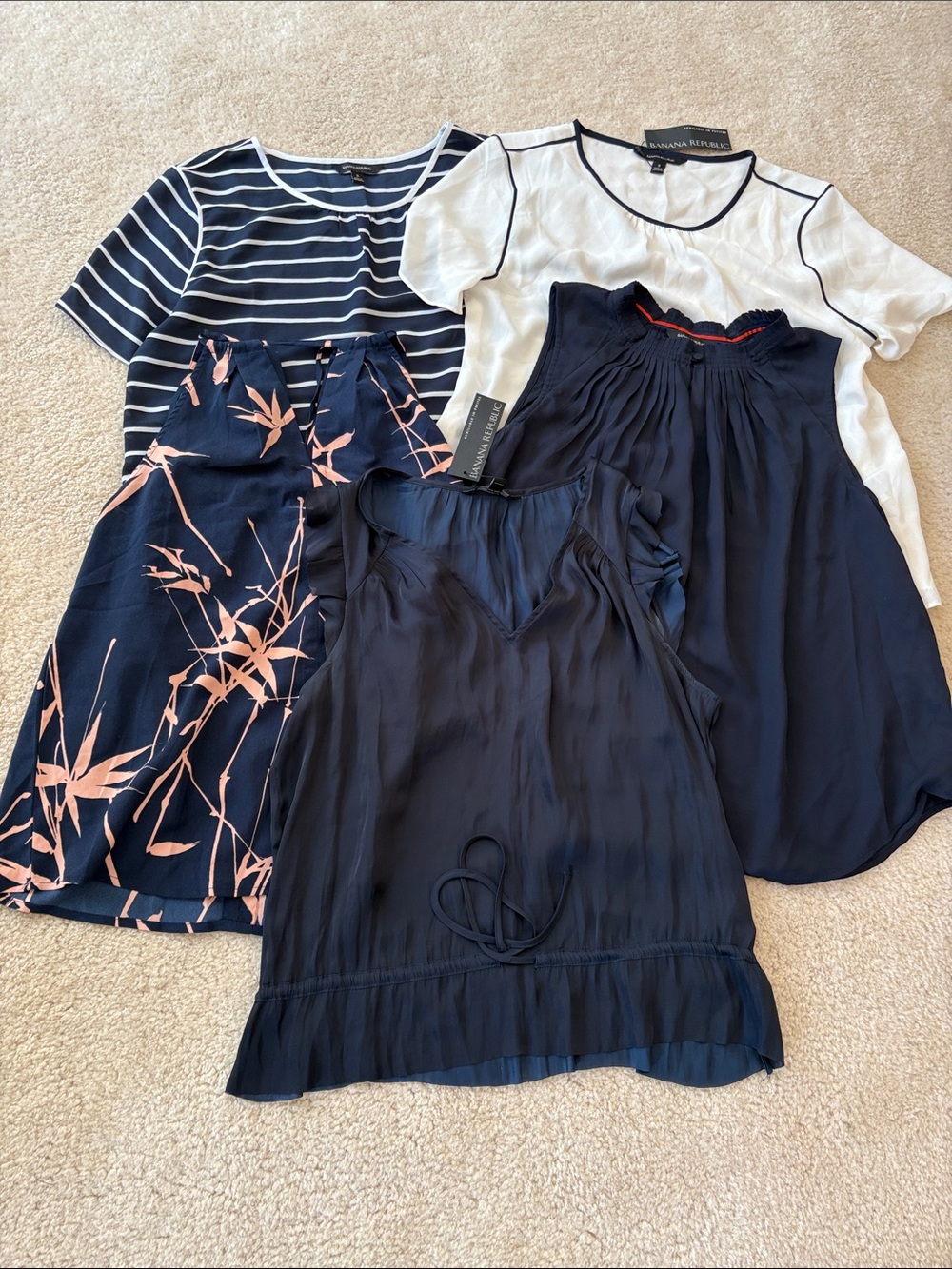 Banana Republic Short Sleeve/Sleeveless Top Bundle Sz. S